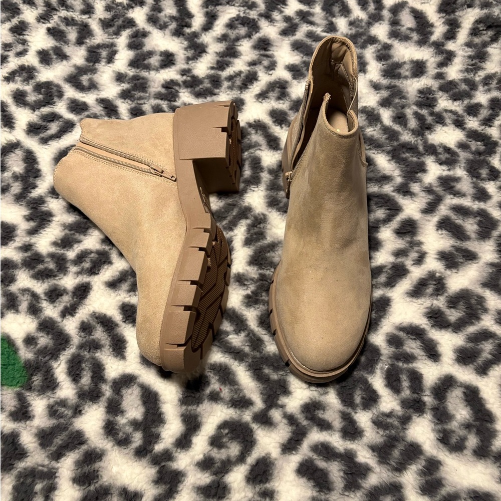 Beige Ankle Boots for Women